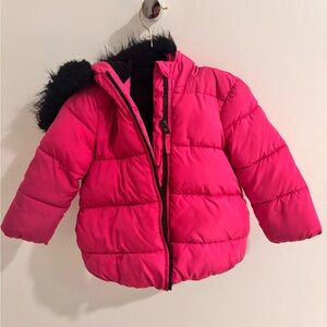 The Children's Place Fuchsia Puffer Jacket 2t